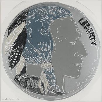 452. Andy Warhol, "Indian Head Nickel", ur: "Cowboys & Indians".