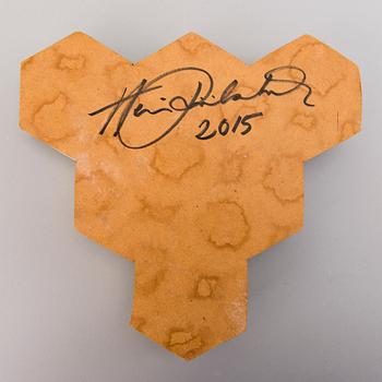 HEINI RIITAHUHTA, a porcelain 'Hexagon relief' signed Heini Riitahuhta 2015.