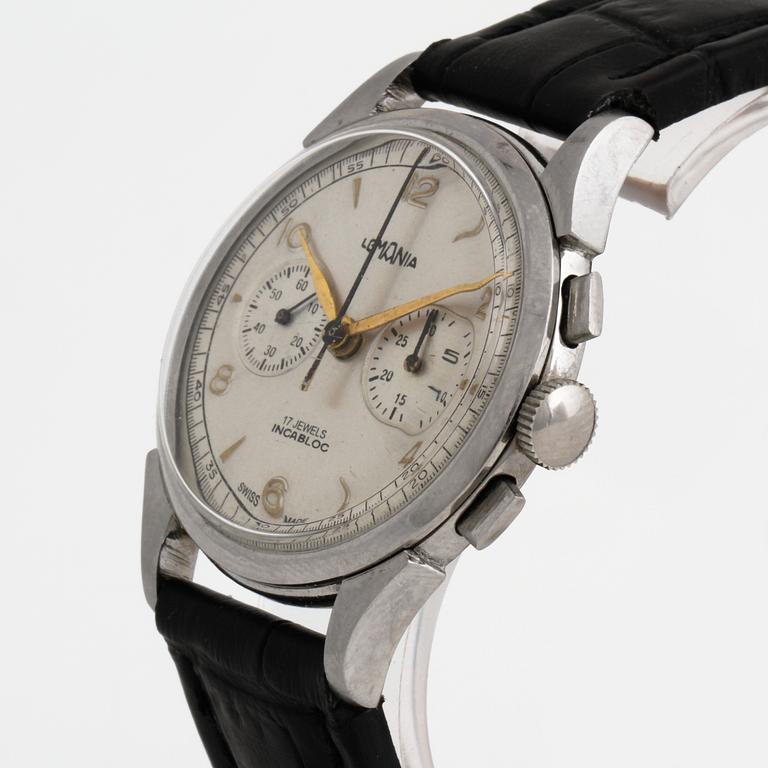 LEMANIA, armbandsur, 35,5 mm, kronograf.