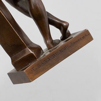 FERDINAND BARBEDIENNE, a sculpture, patinated bronze, signed F. BARBEDIENNE FONDEUR.