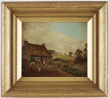 UNKNOWN ARTIST, oil on canvas, signed Collins.