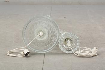 LAMPOR, 2 st. Glas, 1970-tal.