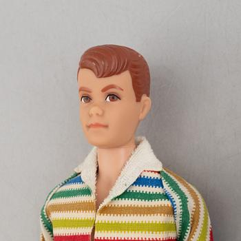 Barbiedockor, 5 st, bl a "Midge", "Skipper" & "Ken", Mattel, 1960-tal.