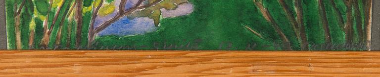 Greta Hällfors-Sipilä, Dogs playing in the garden.