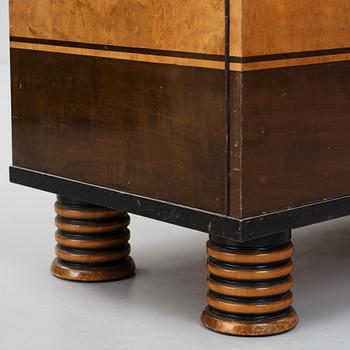 Otto Schulz, a stained birch cabinet, Boet, Gothenburg, Sweden 1930's.