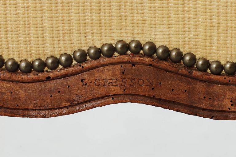 KARMSTOL, Louis Cresson, Louis XV, Frankrike, 1750-tal.