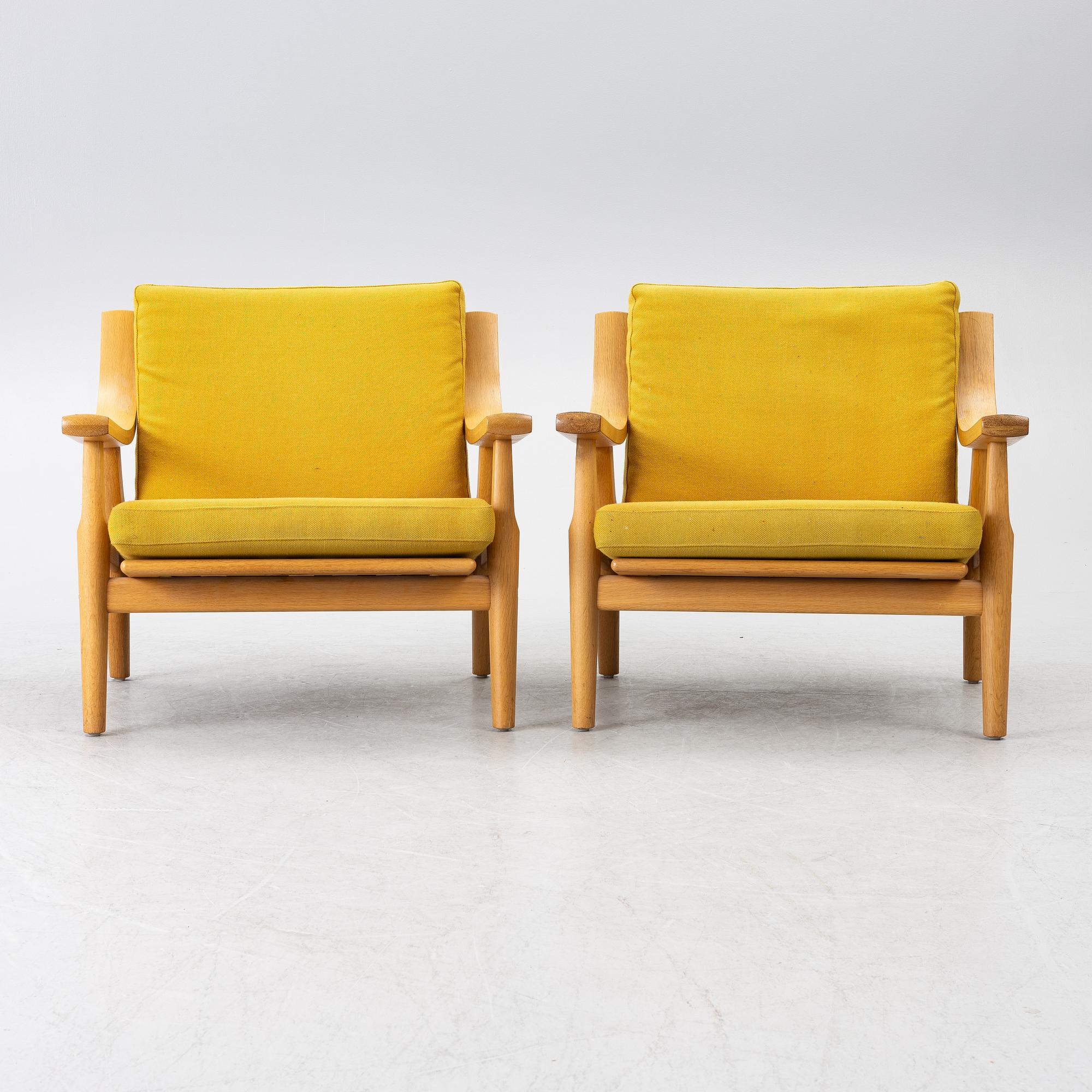 Hans J. Wegner, Hans Wegner, fåtöljer, ett par, modell GE 530, Getama, Gested, Danmark, 1900-talets andra hälft.