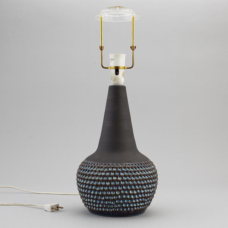 EINAR JOHANSEN, bordslampa, keramik,  Söholm stentöj, Bornholm, Danmark, 1900-talets andra hälft.