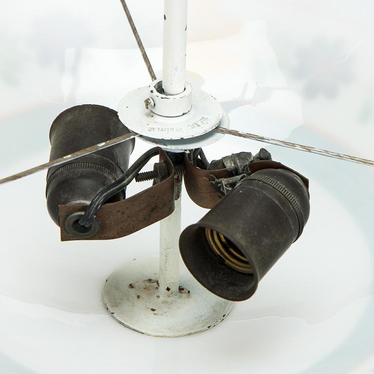 Paavo Tynell, A 1940s pendant ceiling light  for Taito and Kauklahden Lasitehdas.