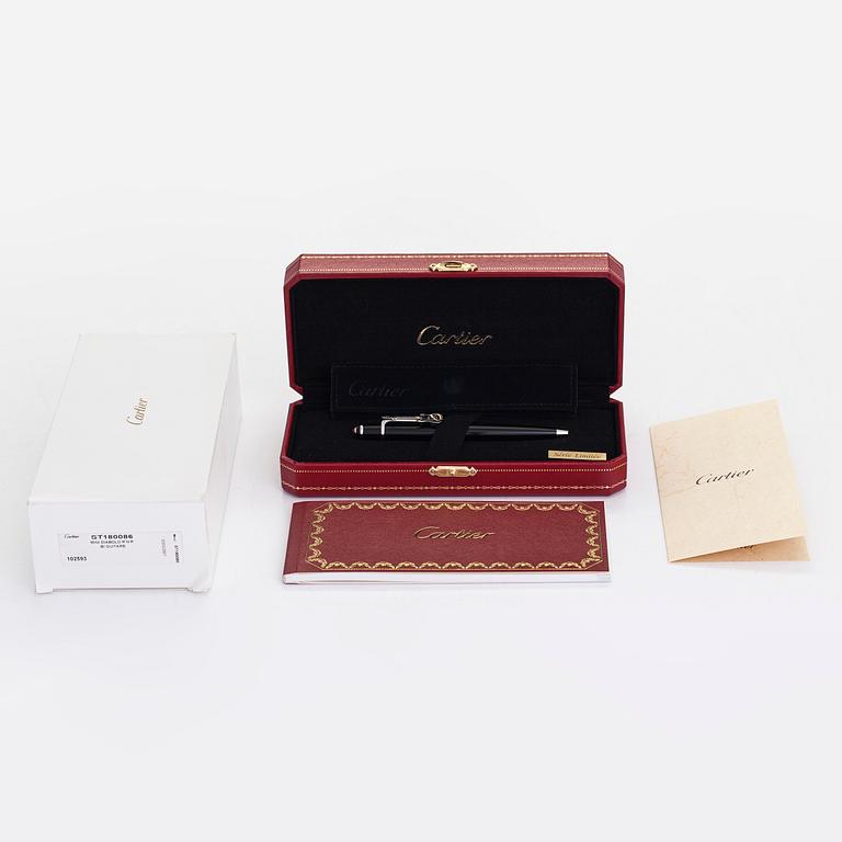 Cartier, a limited edition 2007 ballpoint pen 'Mini Diabolo de Cartier'.