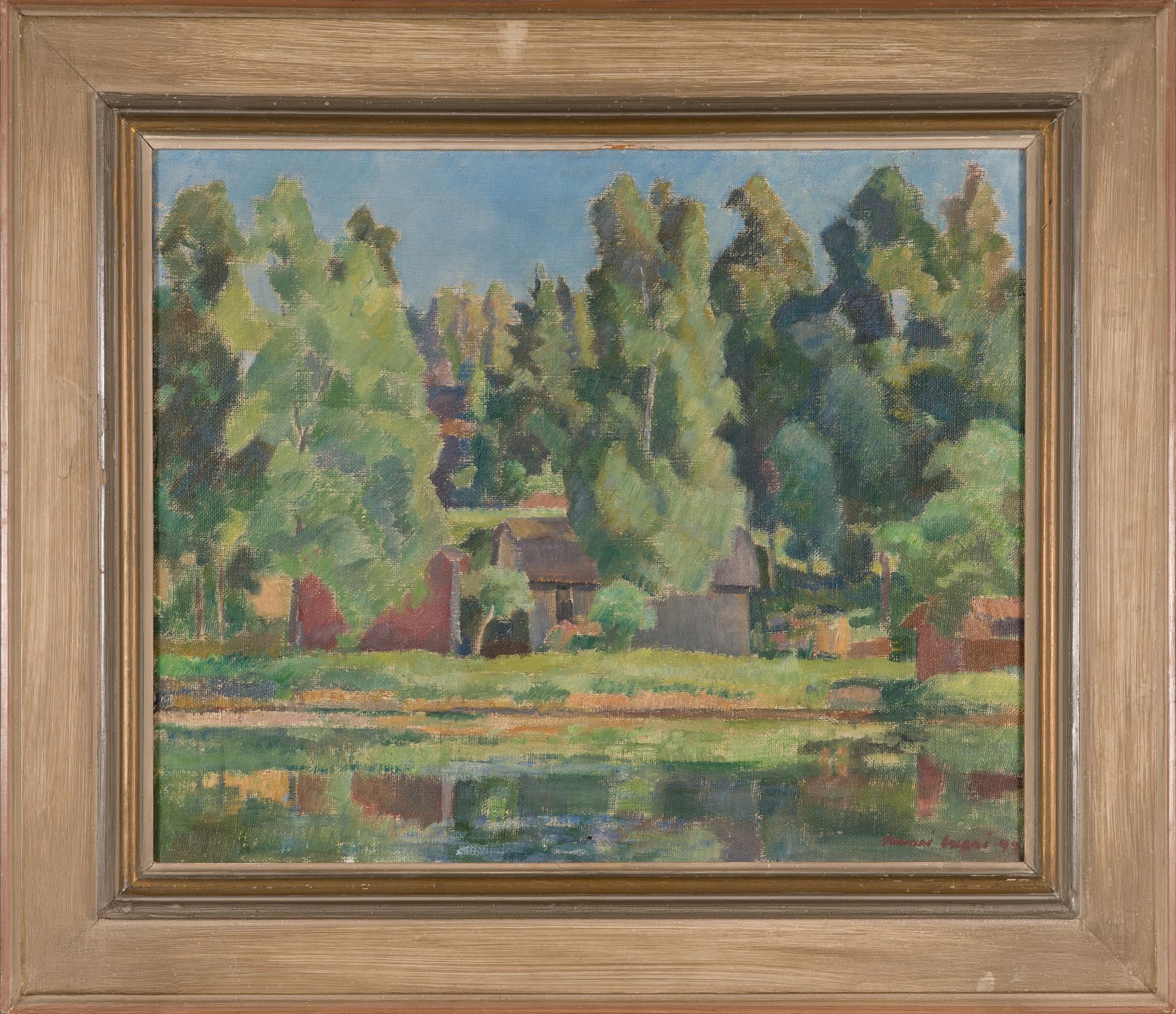 Ilmari Vuori, öljy kankaalle, signeerattu ja päivätty -49.