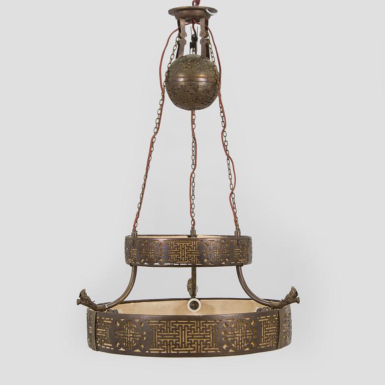 Taklampa, Kina 1900-talets första hälft/ mitt.