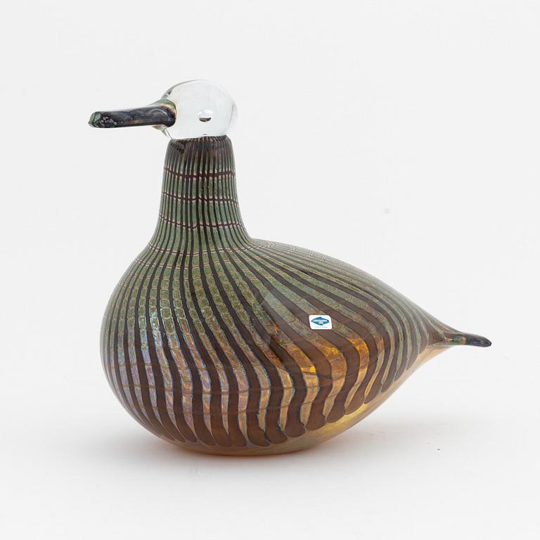 Oiva Toikka, 'Villihanhi' a glass sculpture of a wild duck, Nuutajärvi Notsjö, Finland, ed. 682/1000.