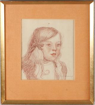 EMMA LÖWSTEDT-CHADWICK, teckning, signerad.