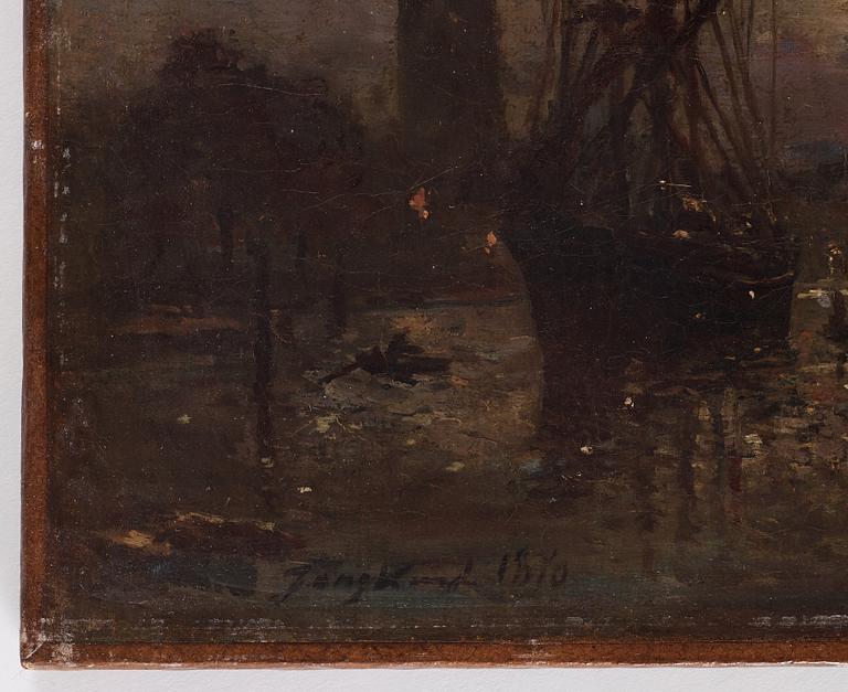 Jean-Barthold Jongkind, "Bateaux sur le Canal de Dordrecht".
