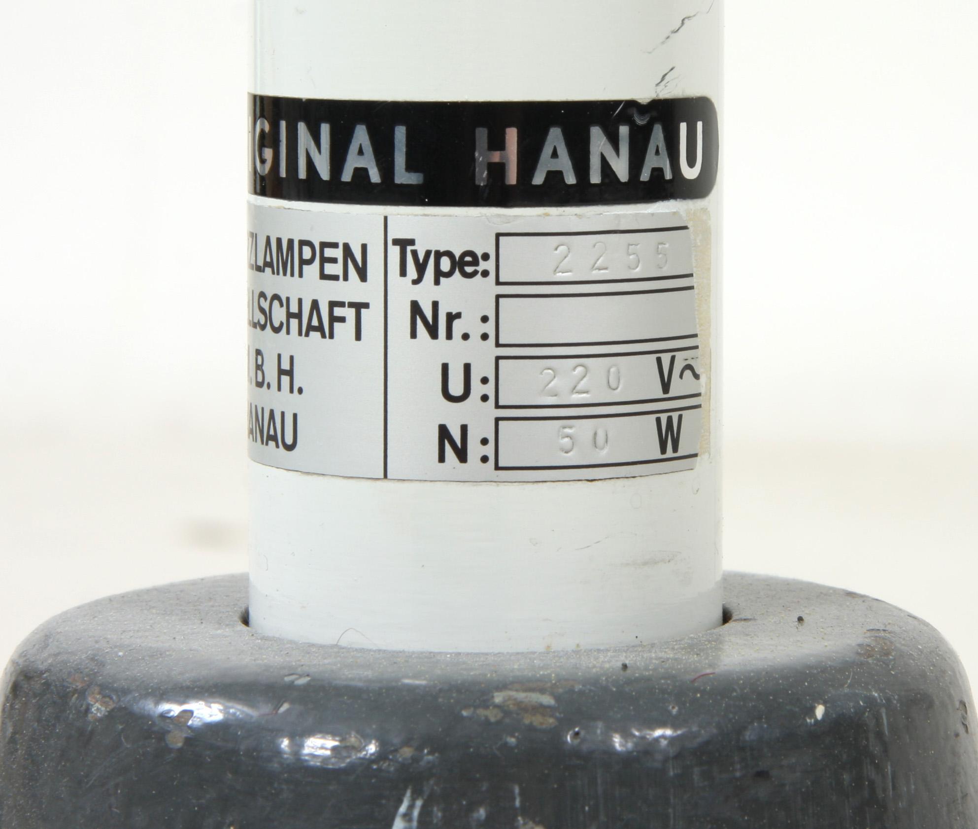 INDUSTRILAMPA, Original Hanau, "Type 2259", omkring 1900-talets mitt.