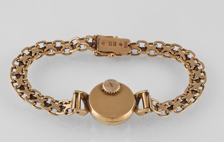ARMBANDSUR, 18K Omega. Vikt 16,4 gram.