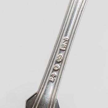 Petter Nordmark, skedar, 12 st, snäckmodell, Stockholm, 1834.