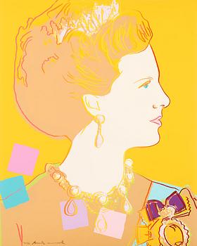 212. Andy Warhol, "Queen Margrethe II of Denmark".