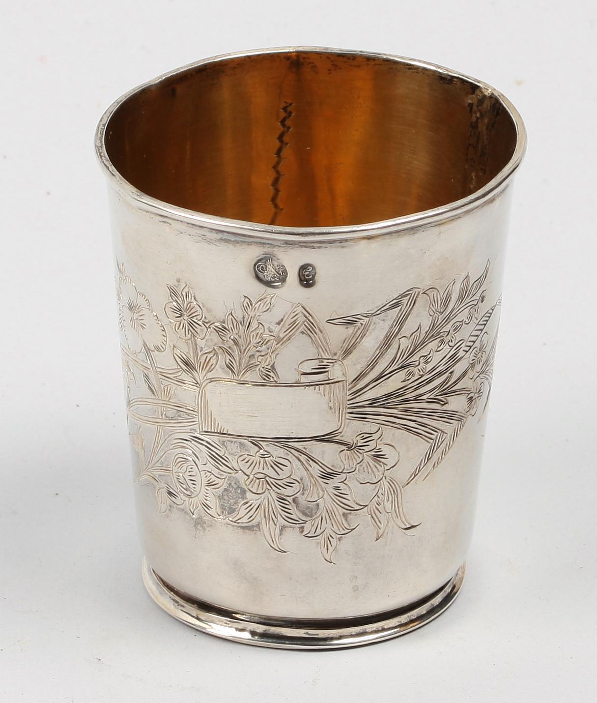 BÄGARE, silver. 1800/1900-tal.