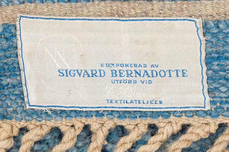 Sigvard Bernadotte, a carpet, knotted pile, ca 184 x 133 cm, signed SB.