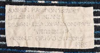 LISA JOHANSSON-PAPE, RYA, Vattenblink. För Finska Handarbetets Vänner, 1985.
