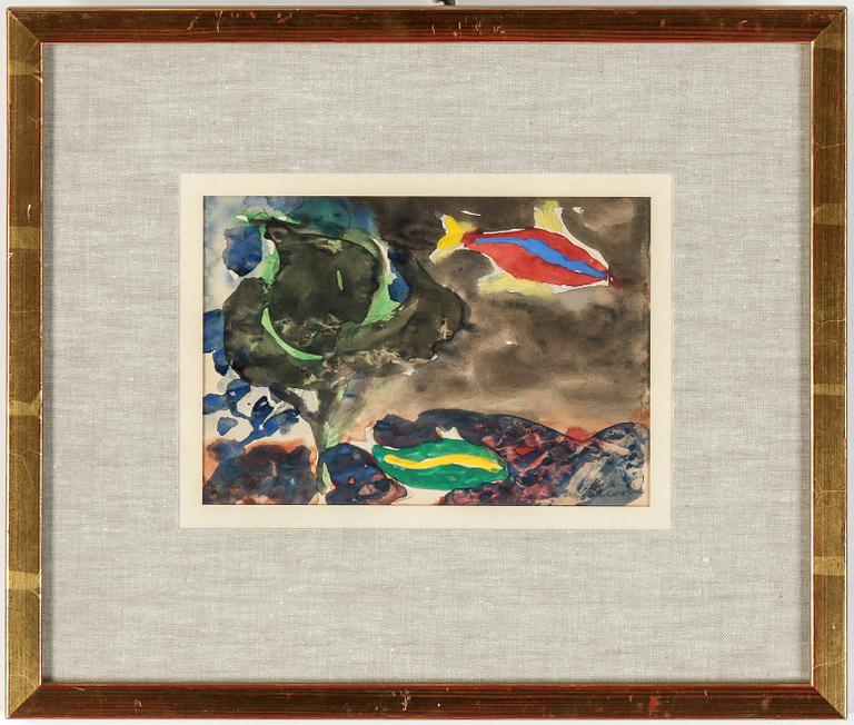 SVEN X:ET ERIXSON, akvarell. Signerad.