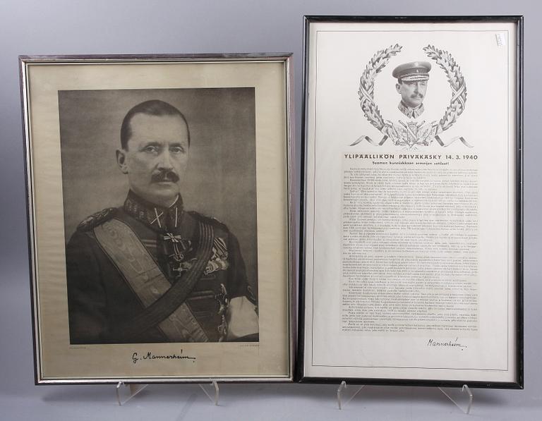 TRYCK, 6 st, Finland, 1940-tal.