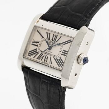Cartier, Tank Divan, wristwatch, 38 x 24 (30) mm.