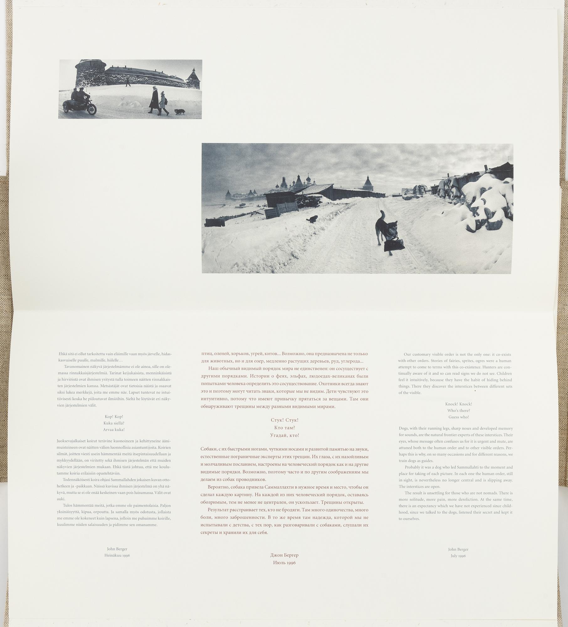 Pentti Sammallahti, "The Russian Way".