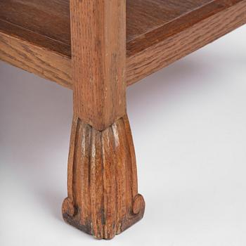 Carl Malmsten, an oak side table, for Stockholm City Hall, ca 1920-22.