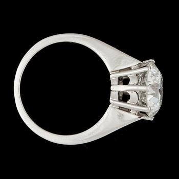 RING med diamant ca 4.03 ct. Kvalitet I/VS1.