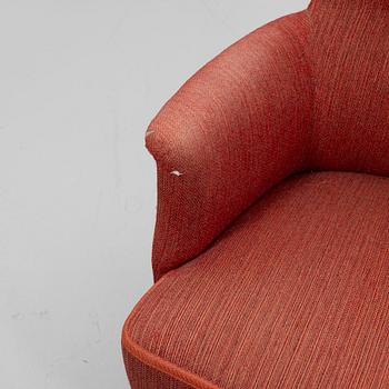 Carl Malmsten, armchair, "Farmor", AB O.H. Sjögren, Tranås, second half of the 20th century.