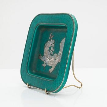 Wilhelm Kåge, an 'Argenta' dish, Gustavsberg, Sweden.