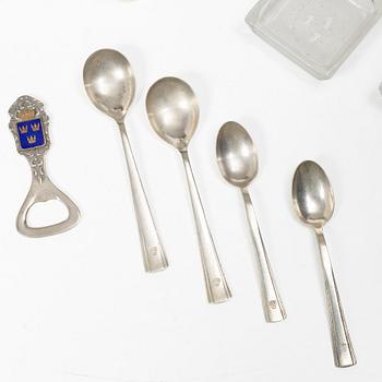 Swedish American Line, collection, 17 pieces.