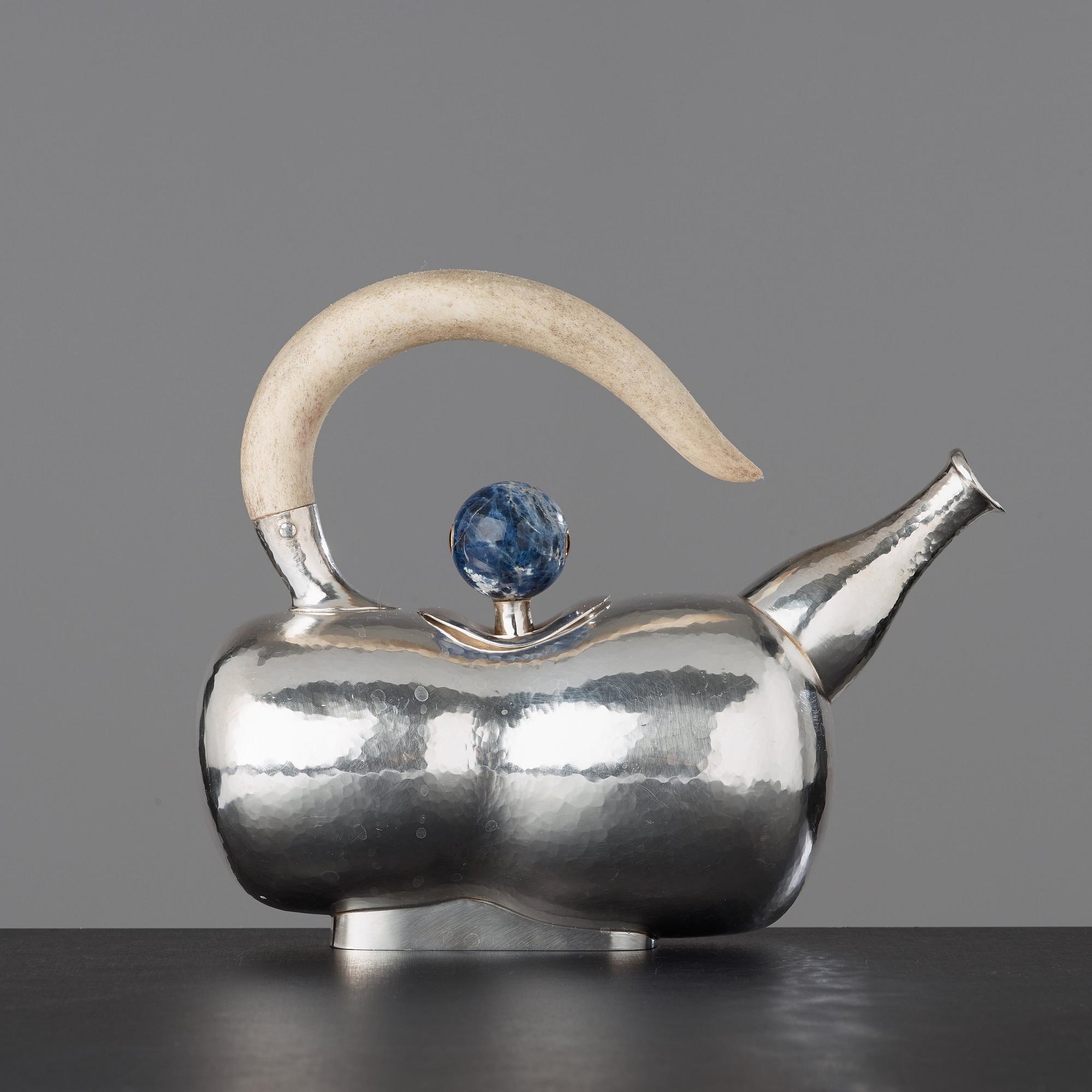 Olle Ohlsson, tekanna, silver, Stockholm 1998.