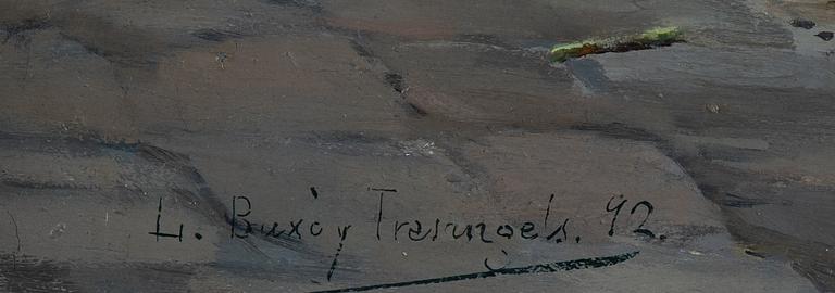 Luis Buxo Tresangels, oil on canvas, signed and dated -92.