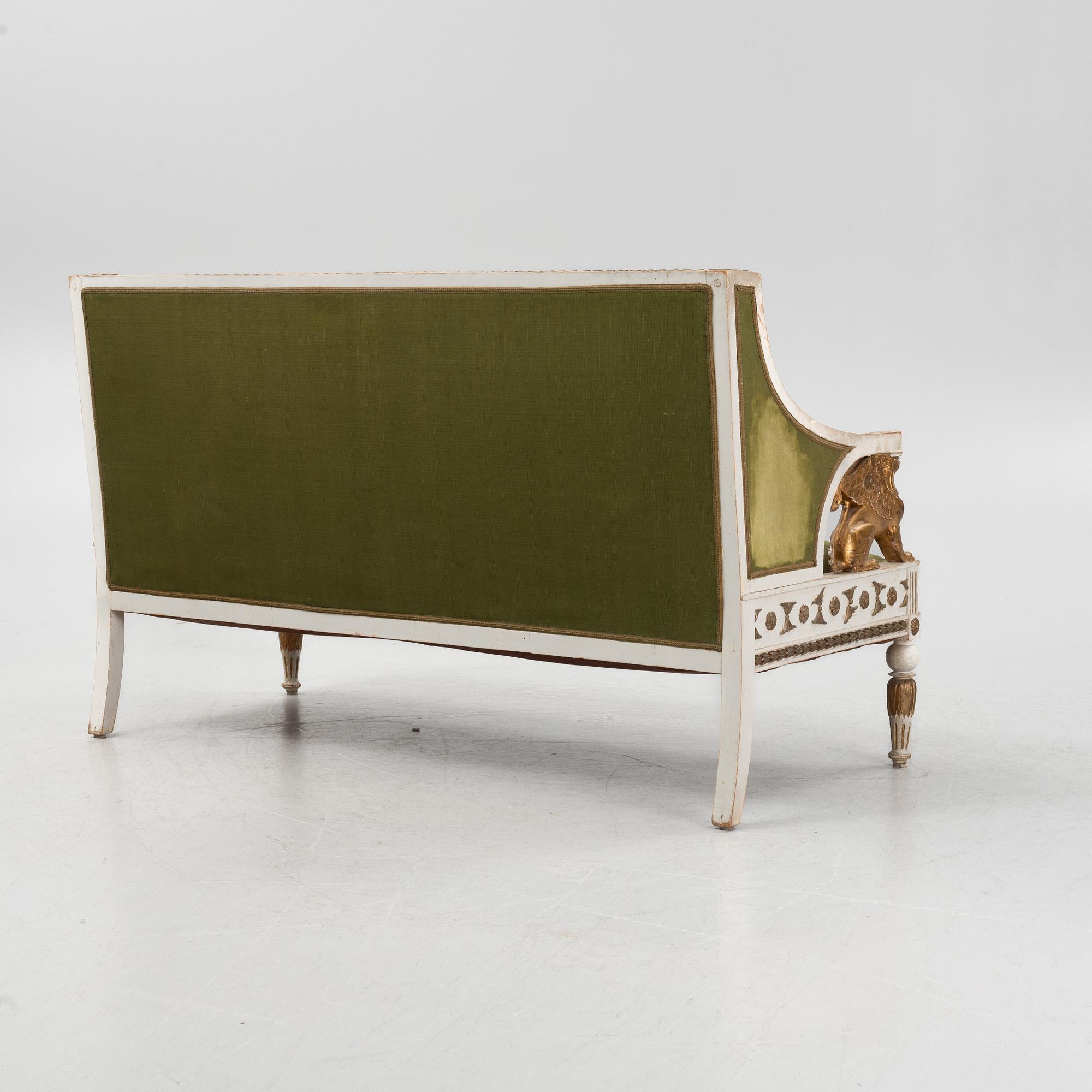 Soffa, empirestil, tidigt 1900-tal.