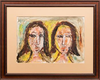 JAAKKO LEPPÄNEN, sekatekniikka, signeerattu ja päivätty -69.