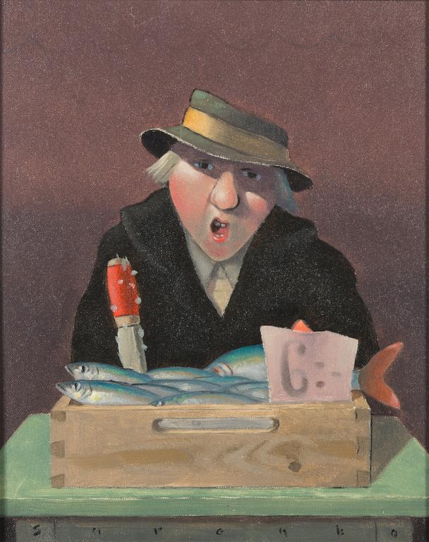 Vesa Sarenko, 'Fish seller'.