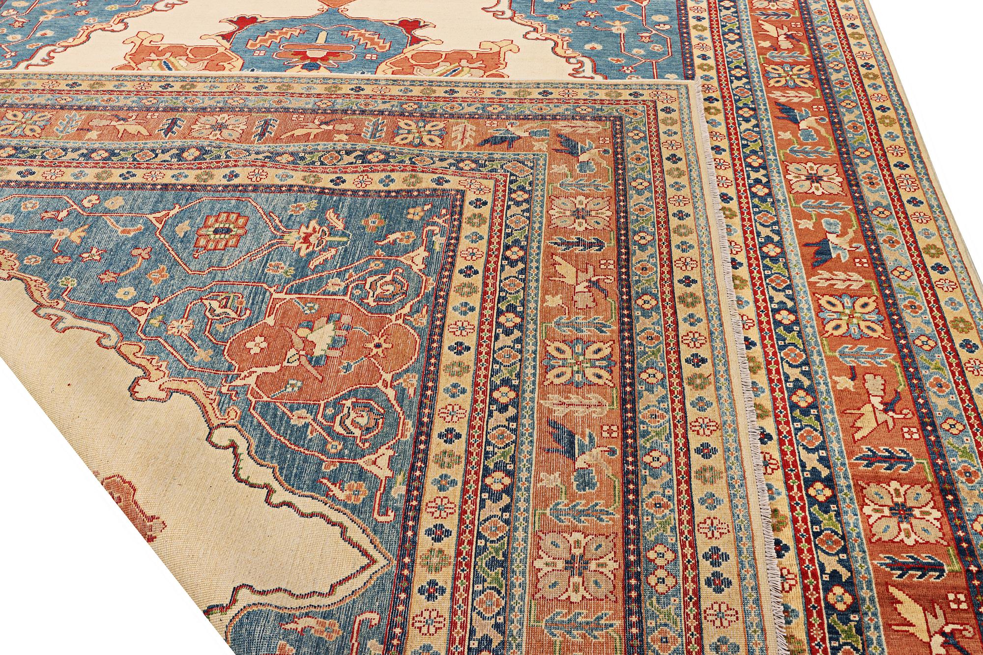 A Kazak carpet, c. 402 x 297 cm.