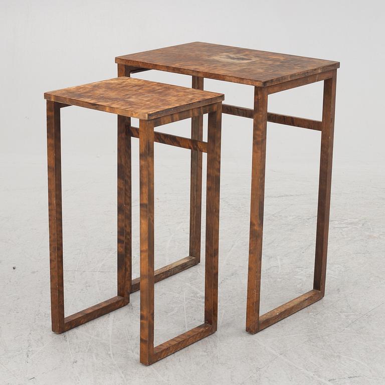 Axel Larsson, a two-piece nesting table model "801/4", Svenska Möbelfabrikerna, Bodafors, 1930's.