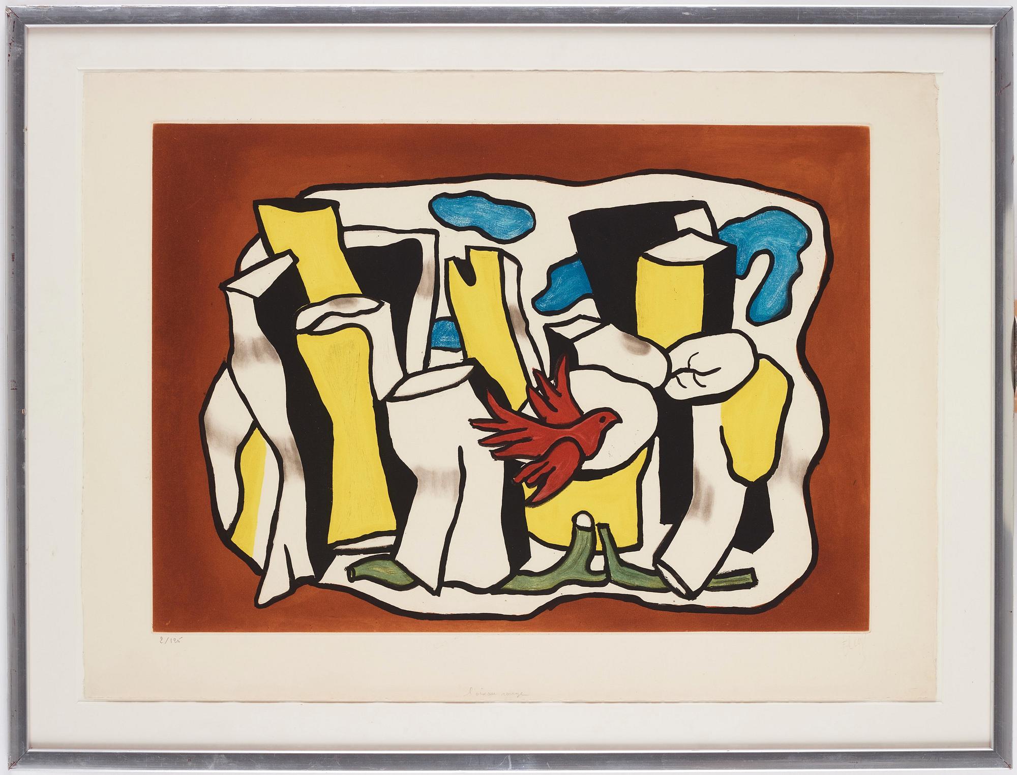 Fernand Léger After, "L'Oiseau rouge dans le bois".