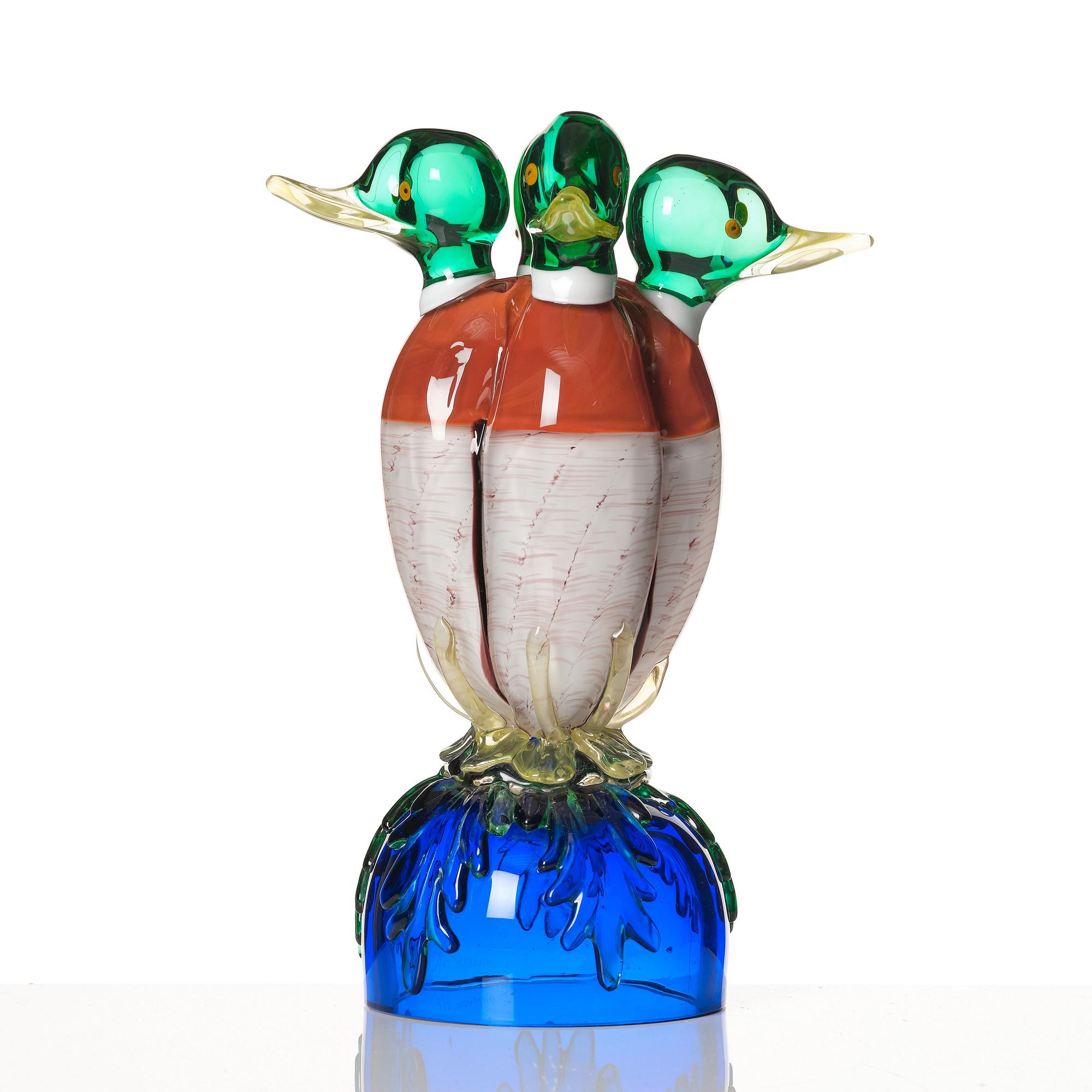 Ernst Billgren, "Väktare", skulptur, Berengo Studio, Murano 2000, ed. 2/6.