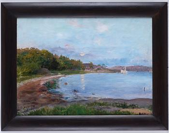 Hugo Birger, Coastal scene from Särö, on the west coast of Sweden.