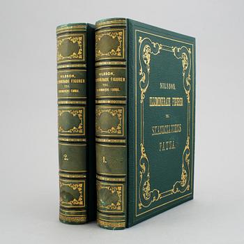 Med 200 litograferade zoologiska planscher, 1832-40, (2 vol).