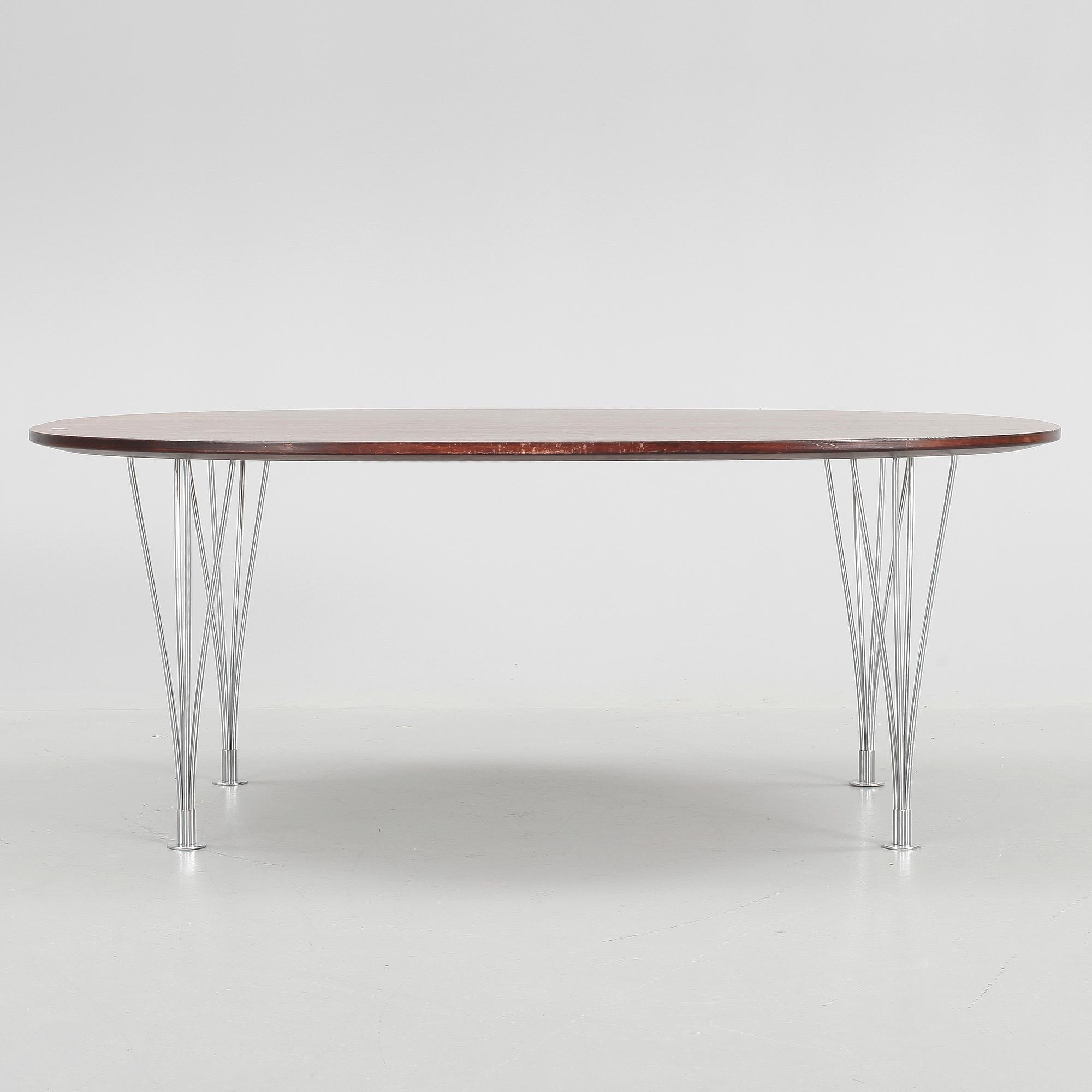 SOFFBORD, "Superelips", Bruno Mathsson och Piet Hein för Mathson International AB, 1900-talets andra hälft.