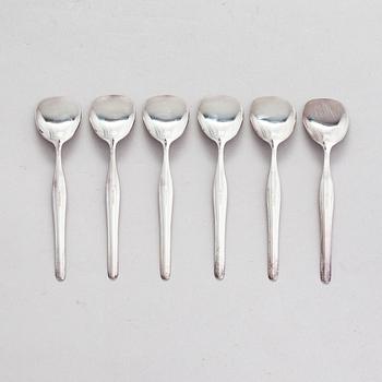 Tapio Wirkkala, A set of 6 silver ice cream spoons "Tapio". Kultakeskus, Hämeenlinna 2007.