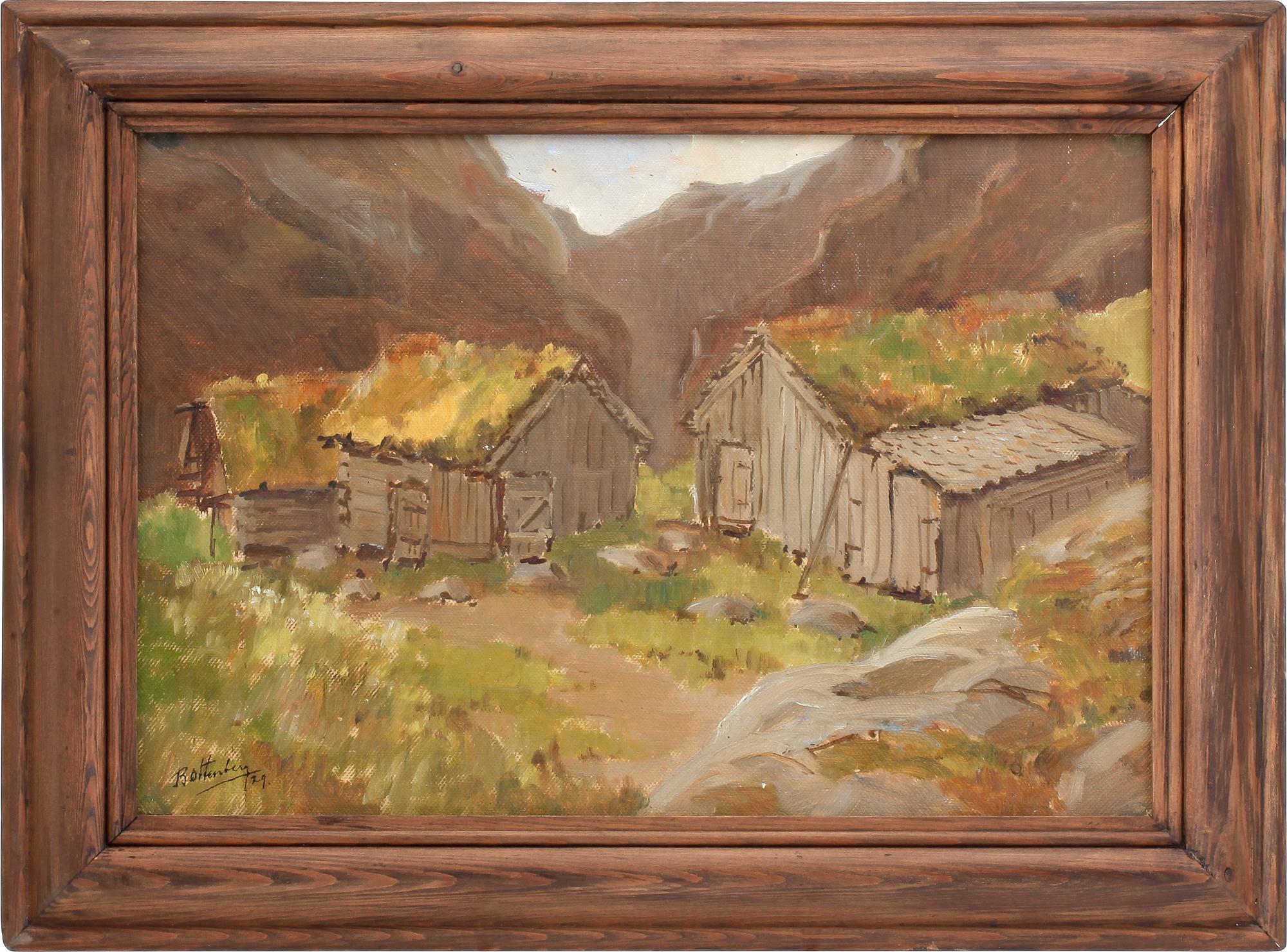 BORIS OTTENBERG, olja på duk, signerad  o daterad 1929.