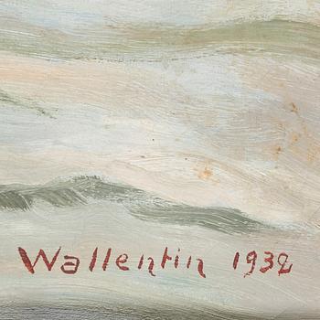 OKÄND KONSTNÄR, olja på duk, sign o dat Wallentin 1932.